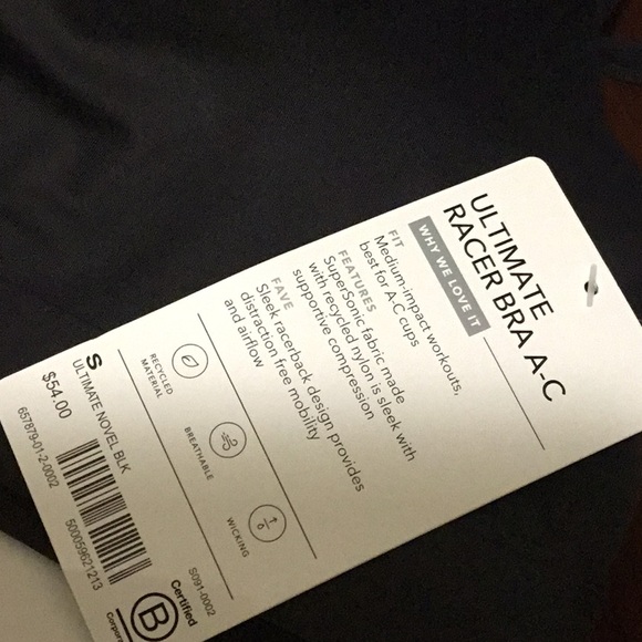 Athleta A-C Ultimate Sports Bra in Supersonic NWT - Picture 6 of 10
